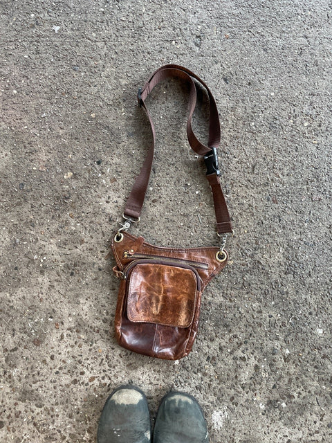Brown Leather Fanny Pack