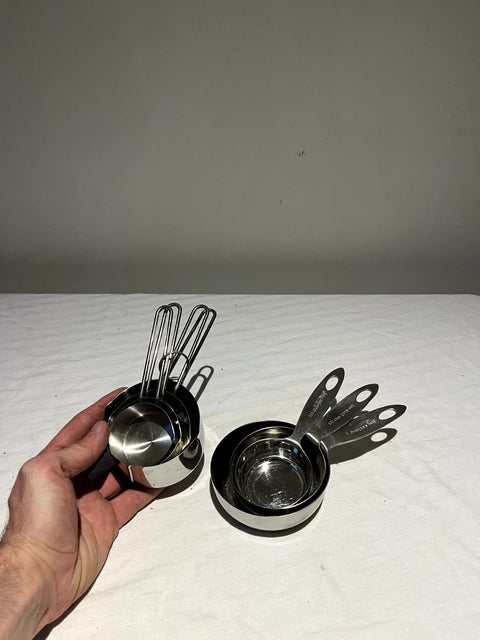 Bunch Of Metal Measuring Cups