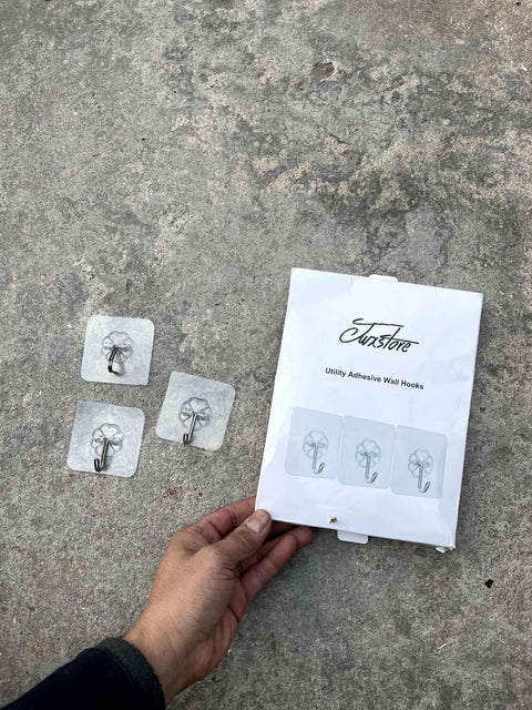 Bunch of Simple DIY Adhesive Wall Hooks