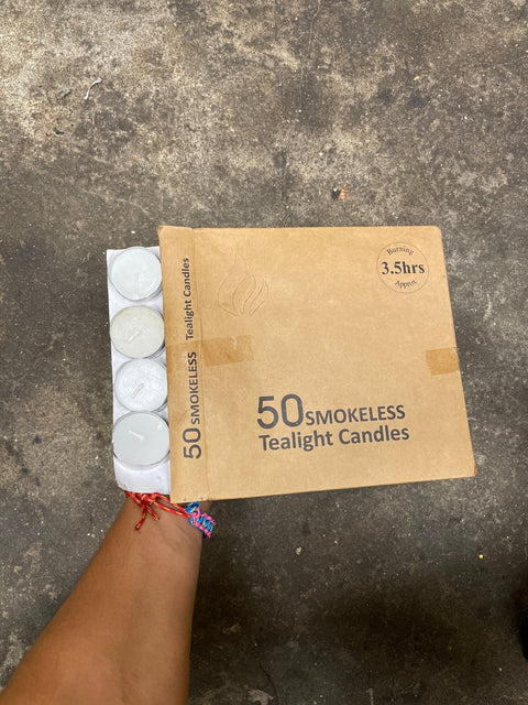 Bunch of Smokeless Tea Light Candles