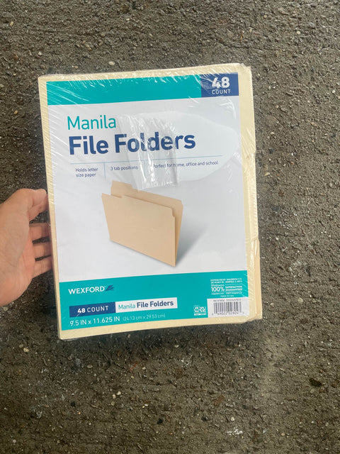 Bunch of Wexford Manila File Folders