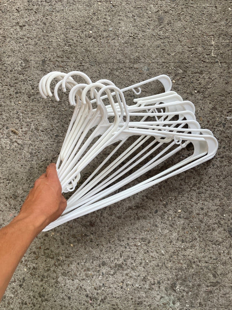 Bundle Of White Hangers