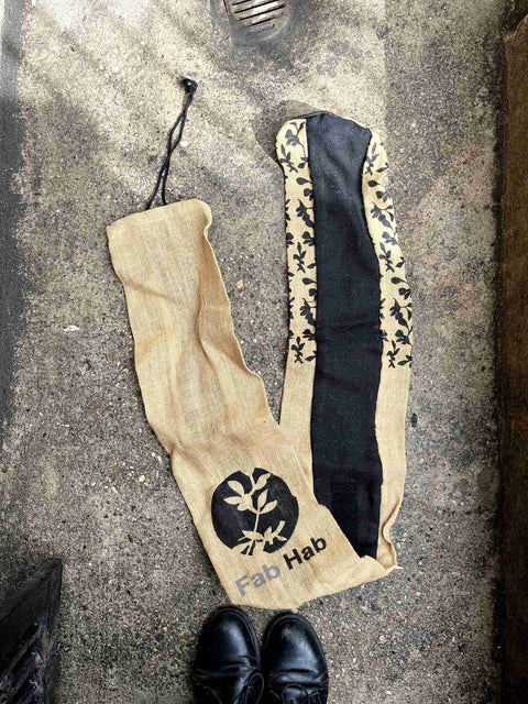 Burlap Yoga Mat Carrier