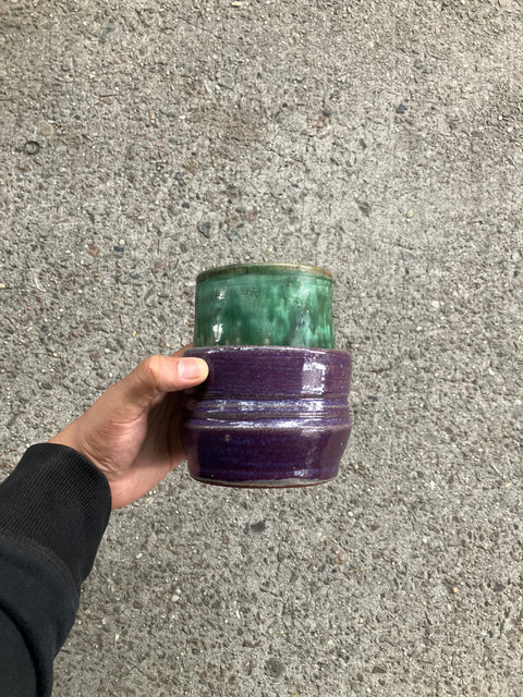 Duo of Pottery Cups