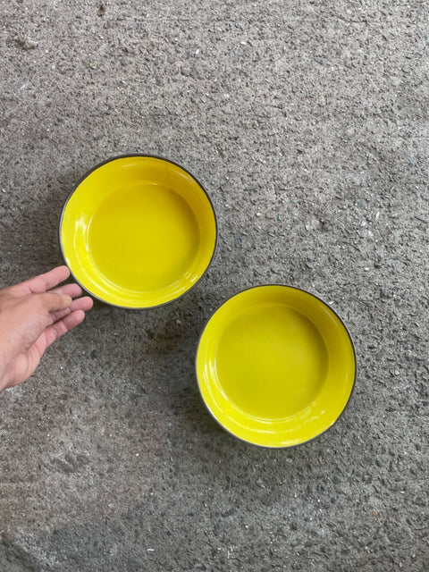 CB2 Sunny Yellow Bowls