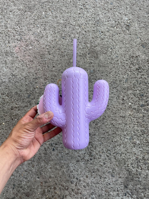 Cactus Cup With Straw