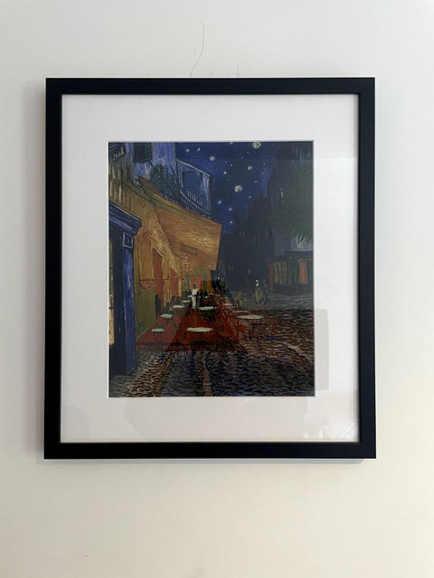 Cafe Terrace At Night Framed Print