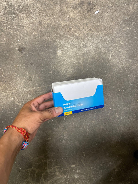 Caliber Ruled Index Cards