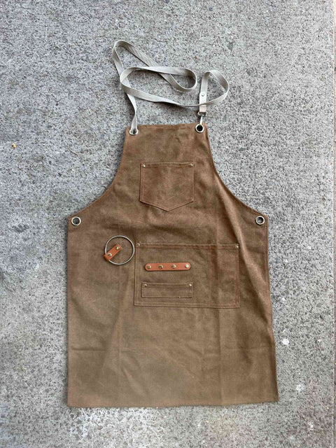 Canvas and Leather Work Apron
