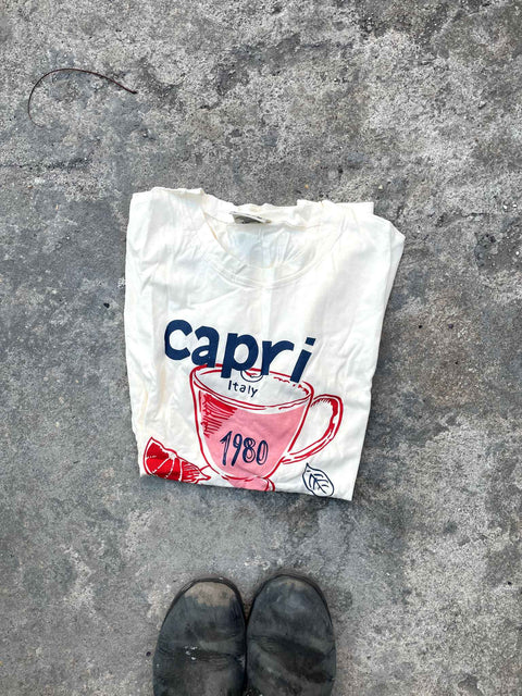 Capri Espresso Tee Shirt, Sz M