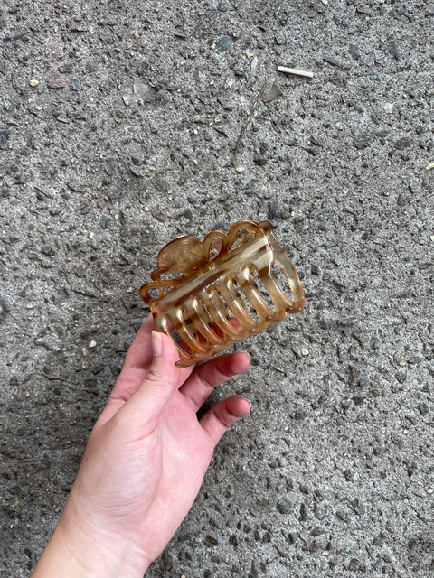 Caramel Hair Claw Clip