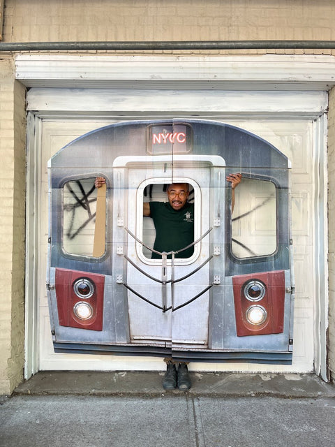 Cardboard Subway Door