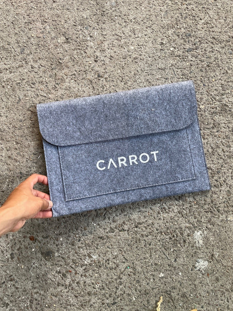 Carrot Laptop Sleeve, 14x9”