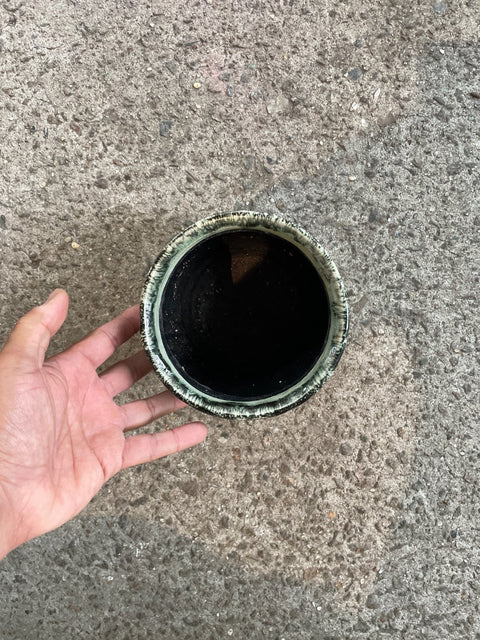 Carved Ceramic Planter