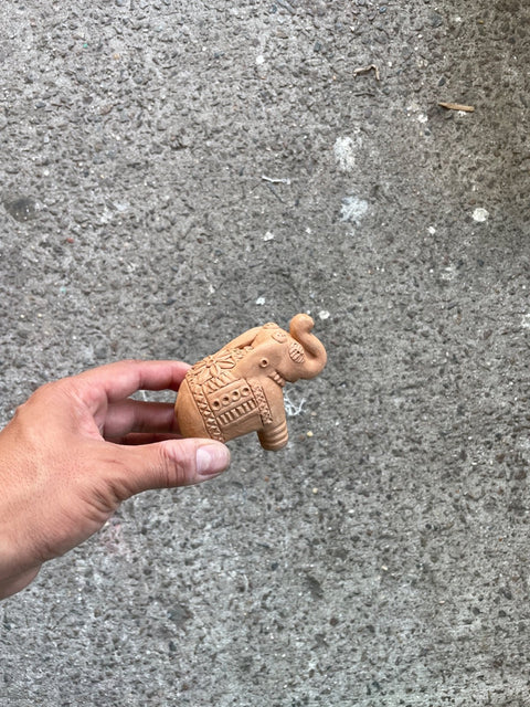 Carved Elephant Figurine