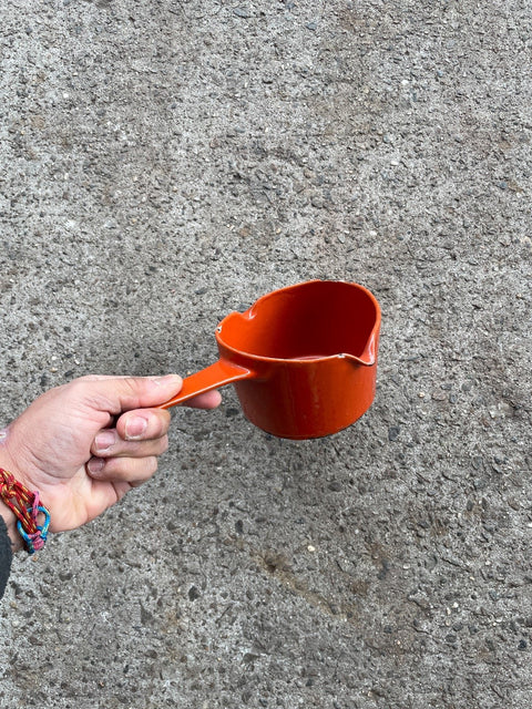 Cast Iron Orange Saucepan