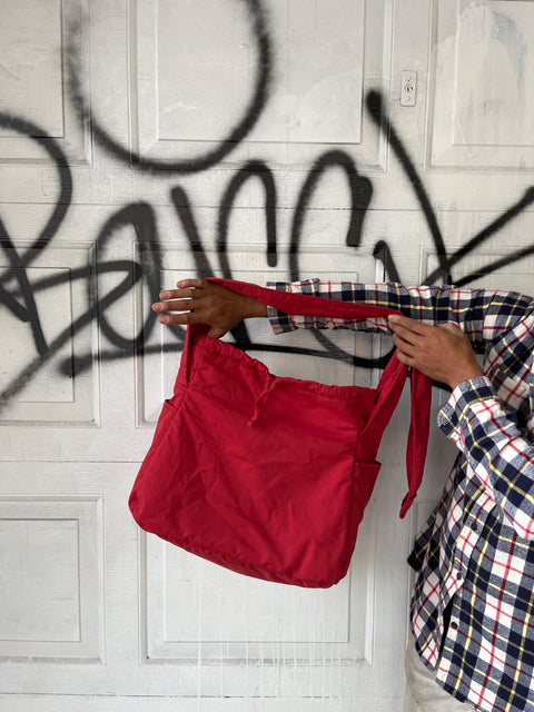 Casual Red Tote Bag From Uniqlo