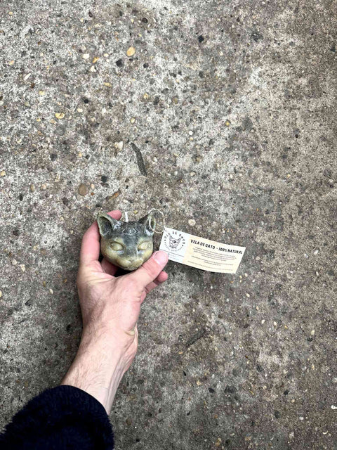 Cat Head Candle