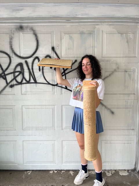 Cat Scratching Post And Perch