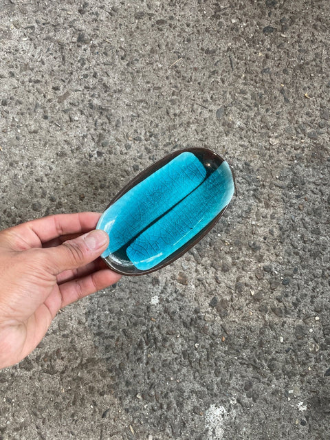 Ceramic Blue Soap Dish