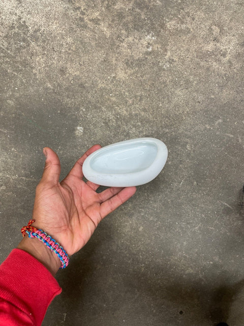 Ceramic Pebble-Shaped Ring Dish