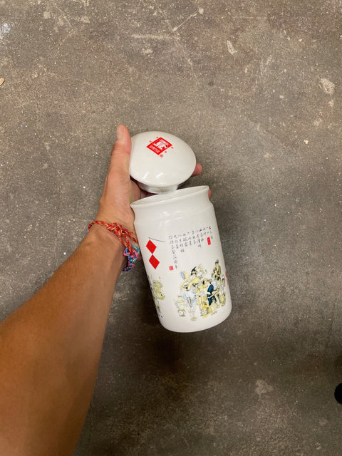 Ceramic Tea Canister With Lid
