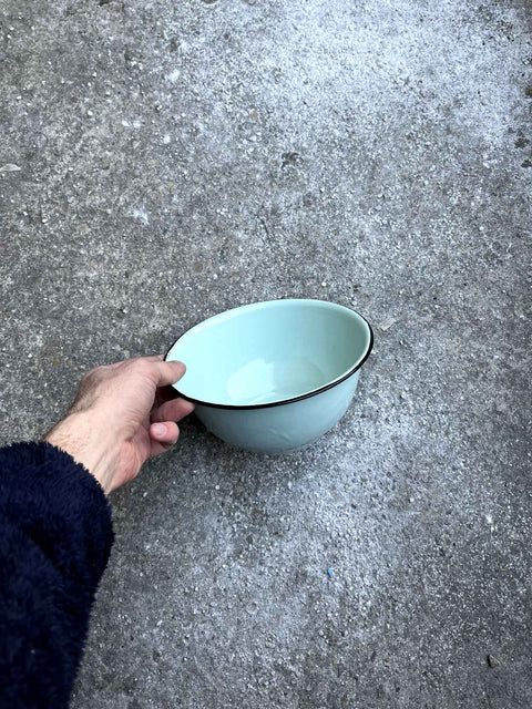 Charming Enamel Mint Green Bowl