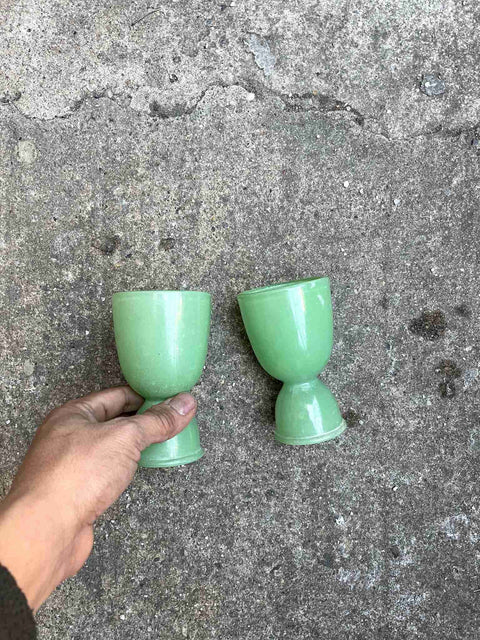 Charming Green Egg Cups