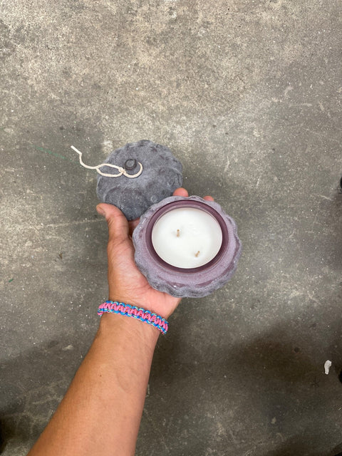 Purple Pumpkin Candle