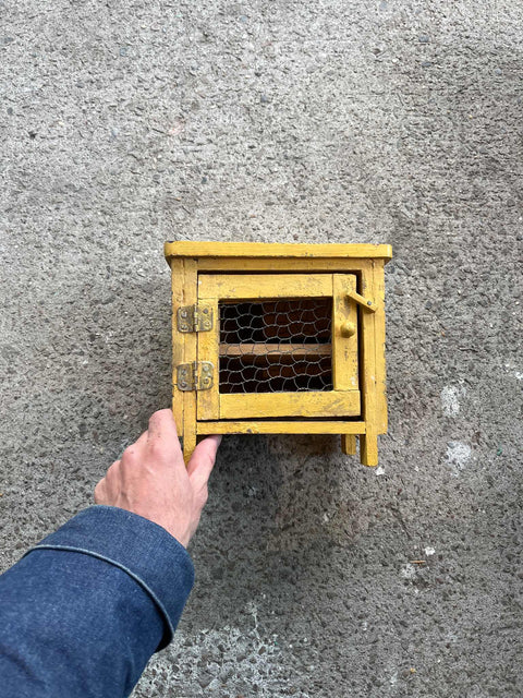 Charming Yellow Wooden Cabinet