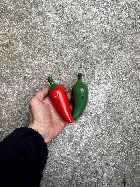 Chili Pepper Salt and Pepper Shakers
