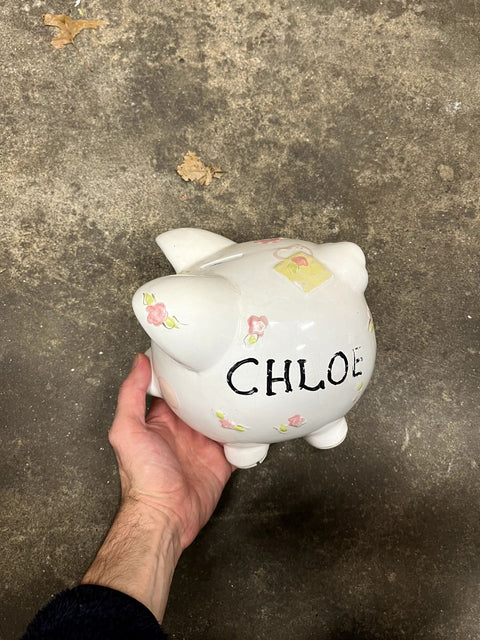 Chloe's Floral Piggy Bank