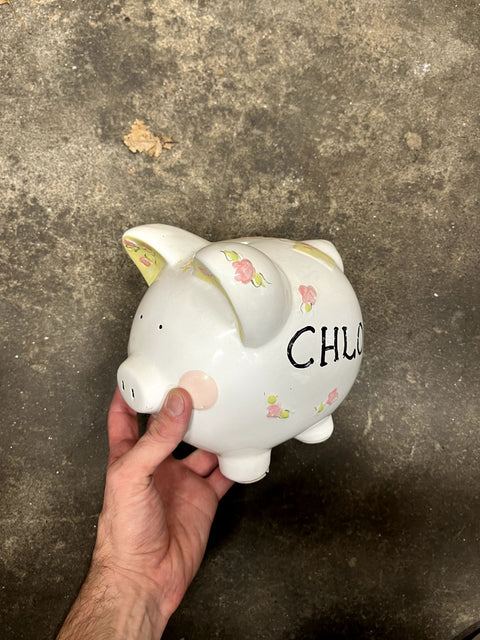Chloe's Floral Piggy Bank