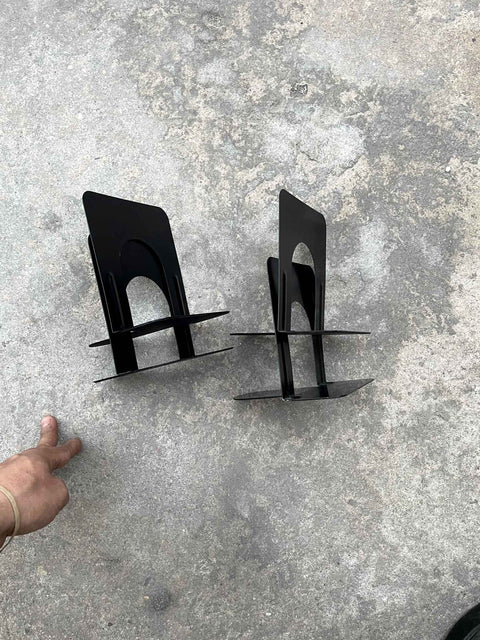 Classic Black Bookends for 2 Pair