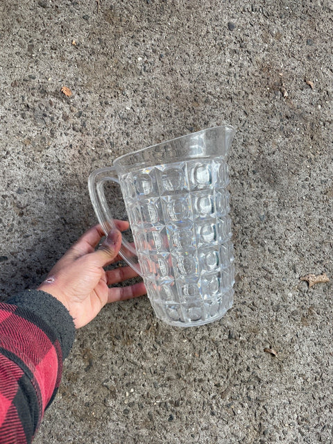 Classic Clear Glass Pitcher
