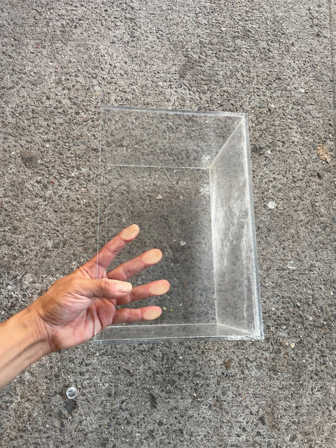 Clear Acrylic Storage Box, 12x8x8”