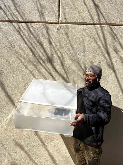 Clear Drawer Storage Box, 18x22x6"