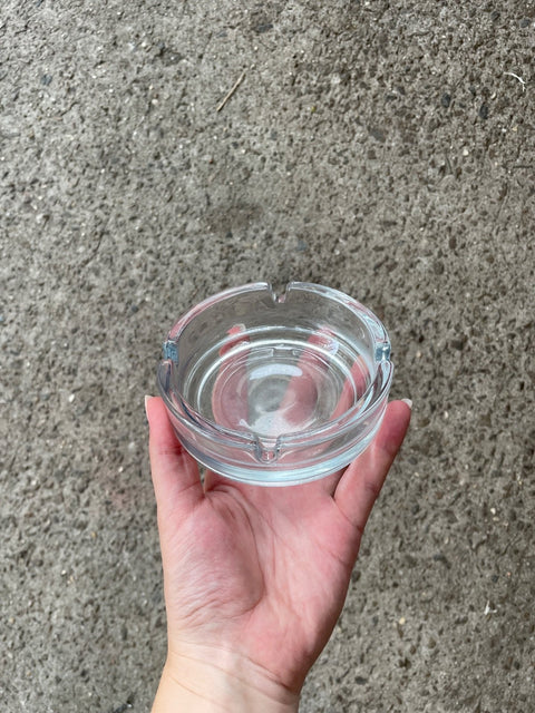 Clear Glass Ashtray