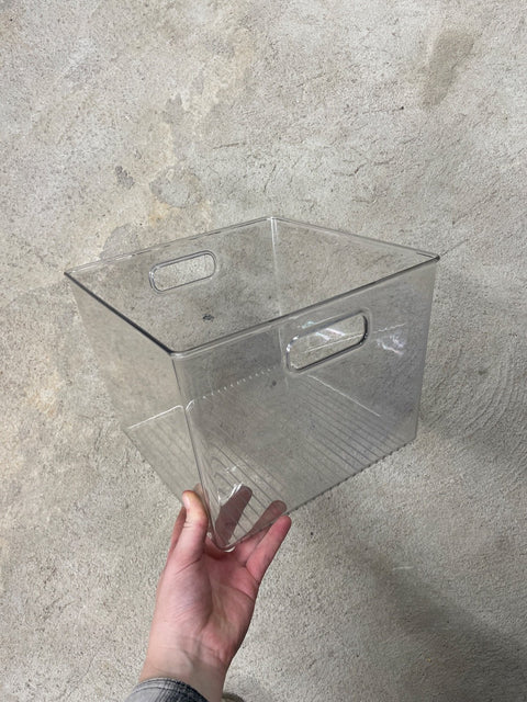 Clear Plastic Organizing Bin
