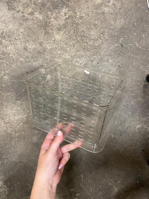 Clear Plastic Storage Bin