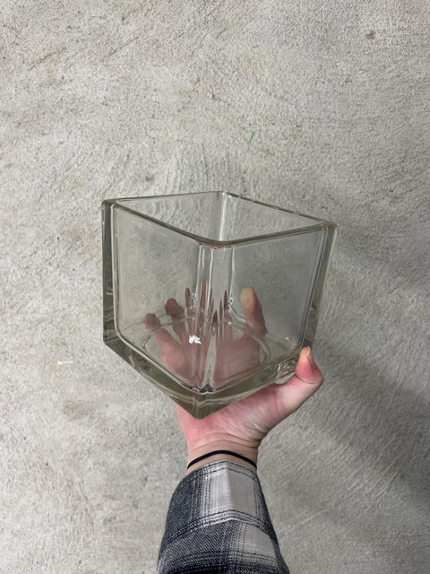 Clear Square Vase