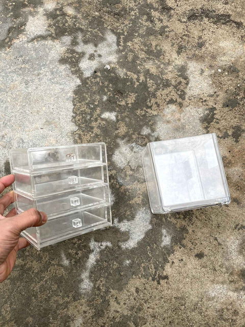 Clear Storage Drawer Set