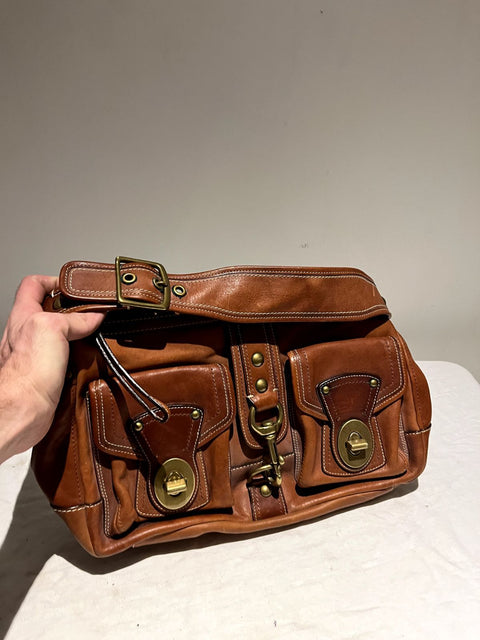 Vintage Coach Leather Flap Bag