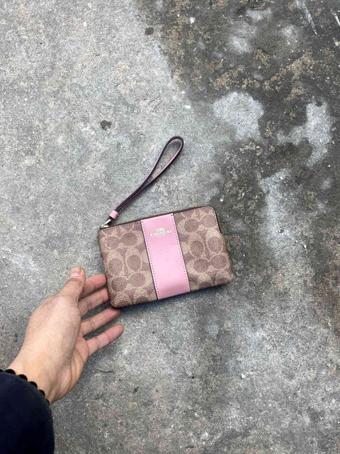 Coach Leather Wristlet Wallet