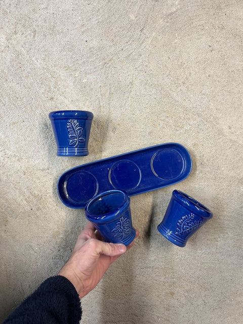 Cobalt Blue Succulent Ceramic Planters