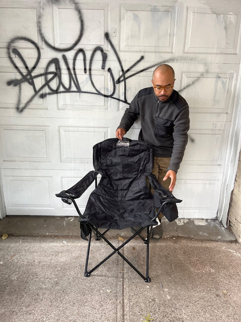 Coleman Camping Chair With Integrated Cooler Pocket