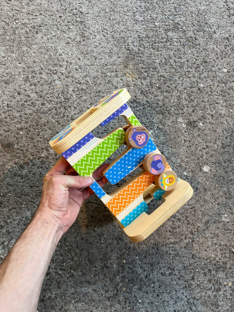 Colorful Animal Rolling Wooden Toy