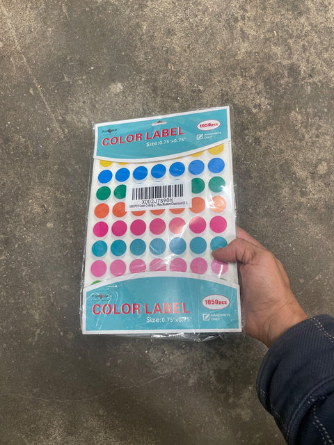 Colorful Dot Labels