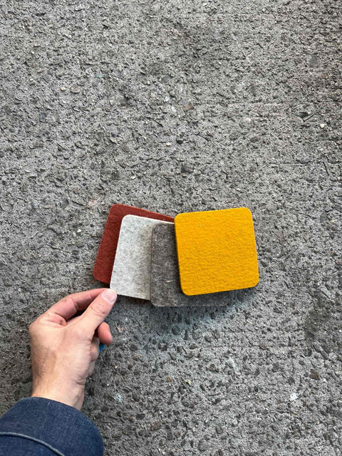 Colorful Felt Coasters Set
