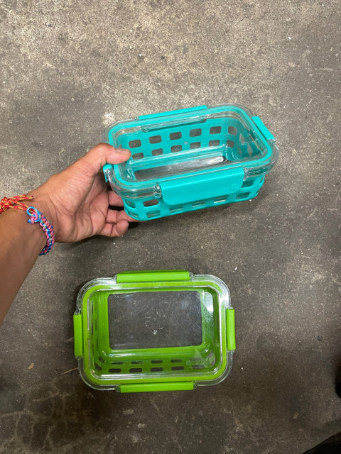 Colorful Glass Food Containers